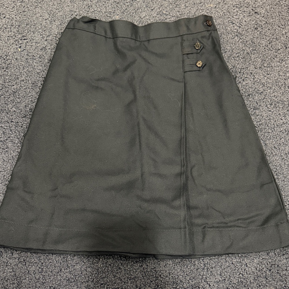 Lands' End navy uniform A-Line Skirt
